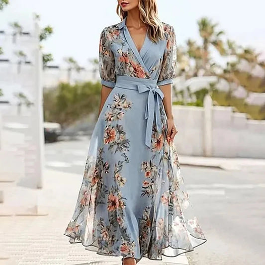 Treends Blush Fantasy Floral Dress