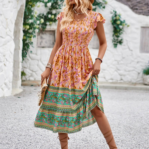 Treends Maxi Bohemian Floral Dress