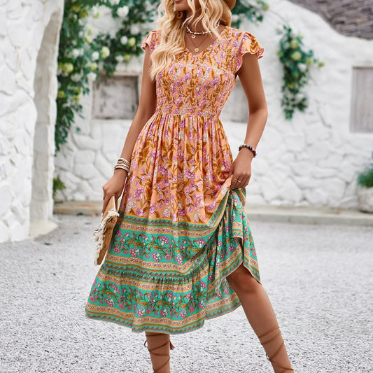 Treends Maxi Bohemian Floral Dress