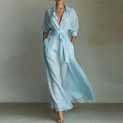 Treends Love Elegant Turn-down Collar Dress