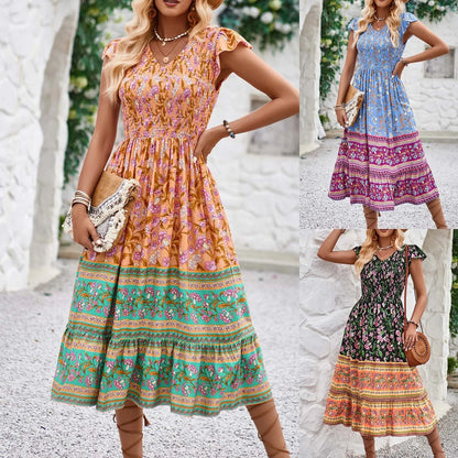 Treends Maxi Bohemian Floral Dress