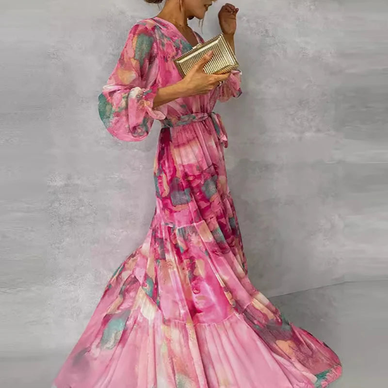 Treends Velvet Whisper Spring Floral Dress