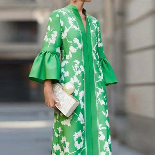 Treends French Style Floral Elegant Dresses