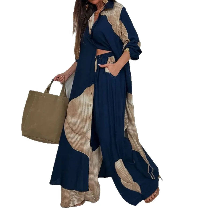 Treends Loose Elegant Wide Leg Set