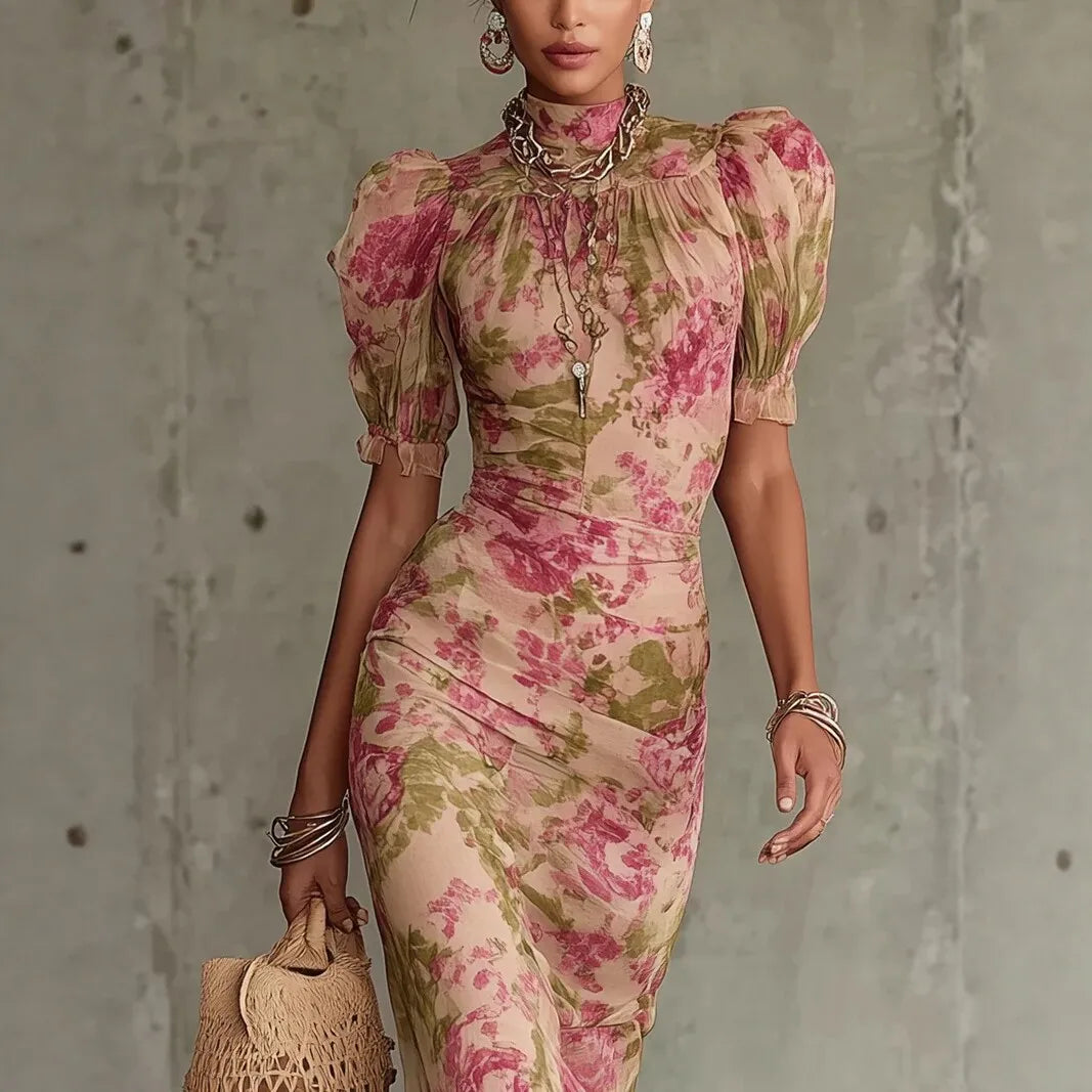 Treends Floral Versatile Elegant Dress