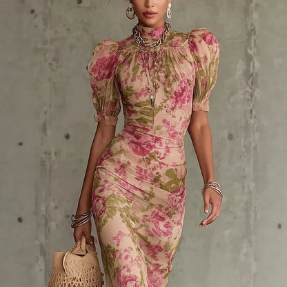 Treends Floral Versatile Elegant Dress