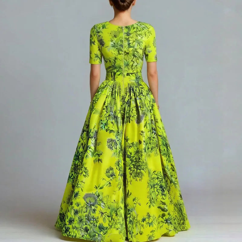 Treends Boho Elegant Neck High Dress