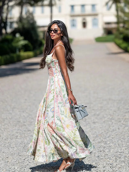 Treends Floral Elegant Flowy Dress