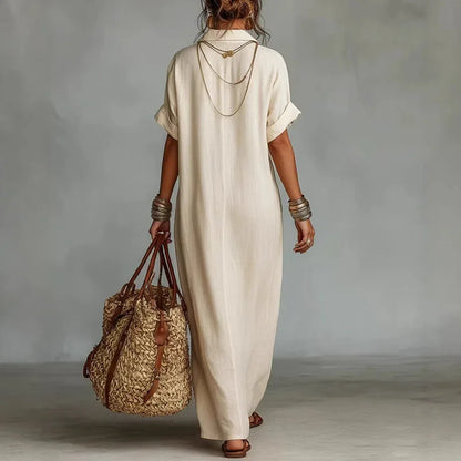 Treends Crystal Vintage Loose Long Dress