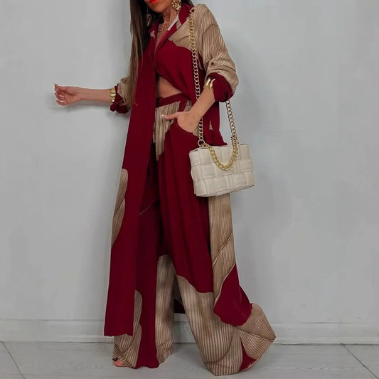 Treends Loose Elegant Wide Leg Set