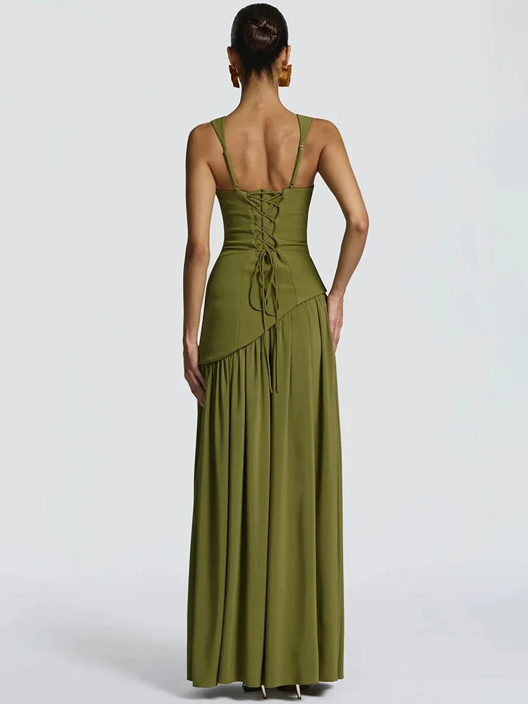 Treends Collar Elegant Maxi Dress