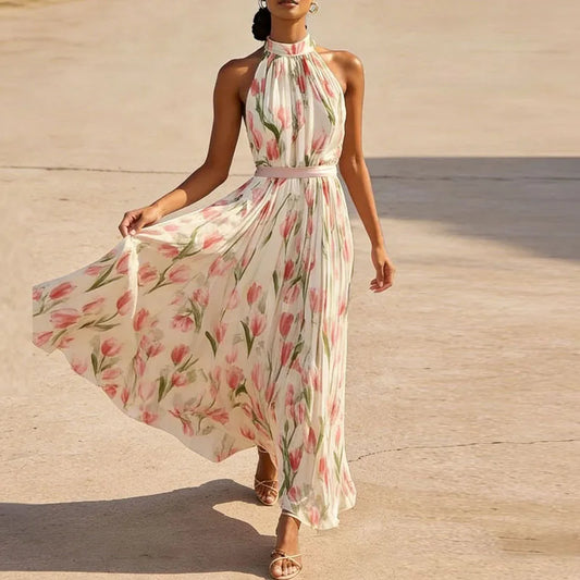 Treends Bohemian Sleeveless Drape Dress