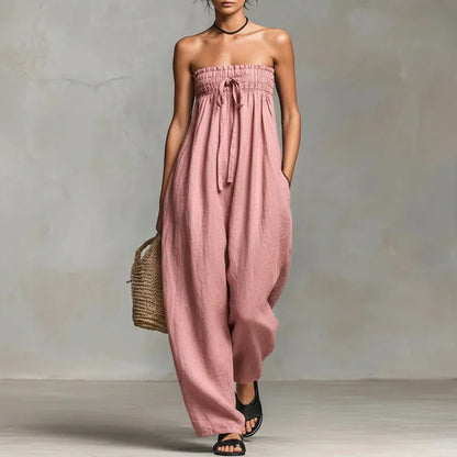 Treends Glow Symphony Backless Jumpsuit